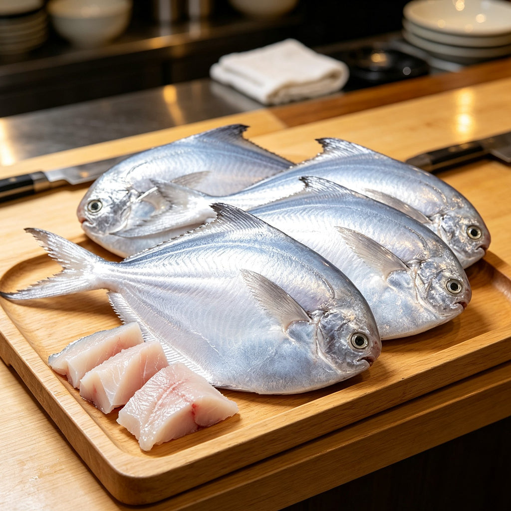 Premium Whole & Filleted Silver Pomfret