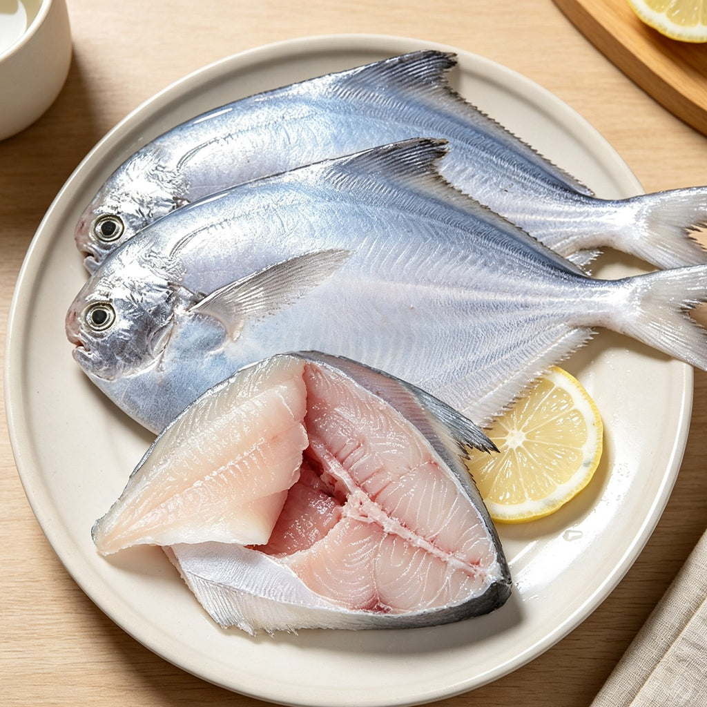 Premium Whole & Filleted Silver Pomfret